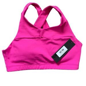 NWT MONO B Kya Sports Bra Dark Pink Size Medium